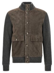 Gray Lamb Leather Leather Jacket