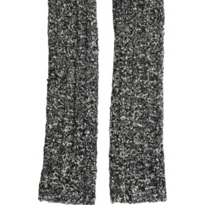 Sleeves Black Wool Blend Knitted Warmer Arm