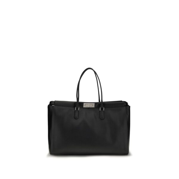Black Calf Leather Bos Taurus Handbag