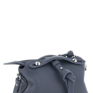 Blue Calfskin Clutch Bag