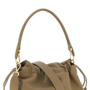 Beige Lamb Leather Handbag