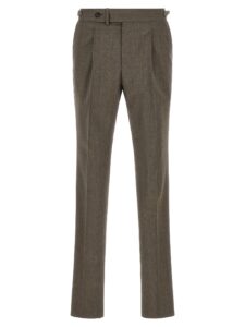 Brown Wool Dress Pants