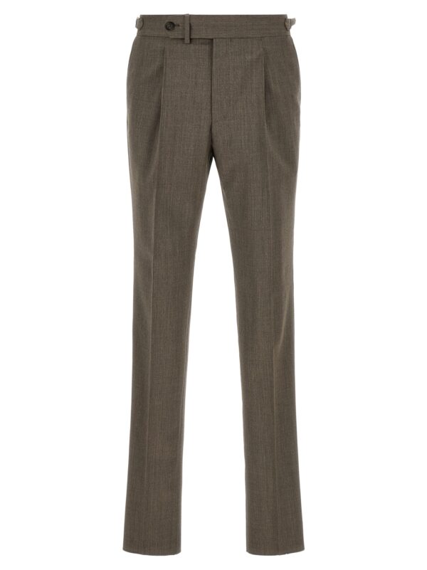 Brown Wool Dress Pants