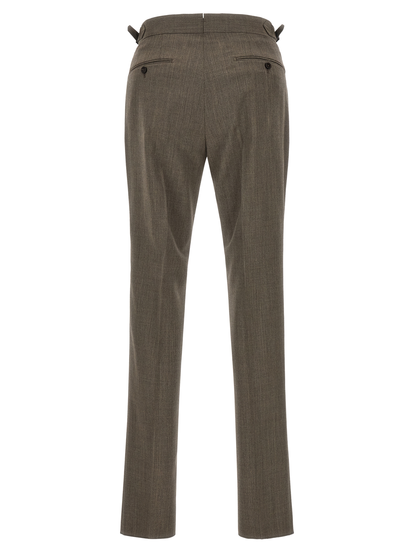 Brown Wool Dress Pants