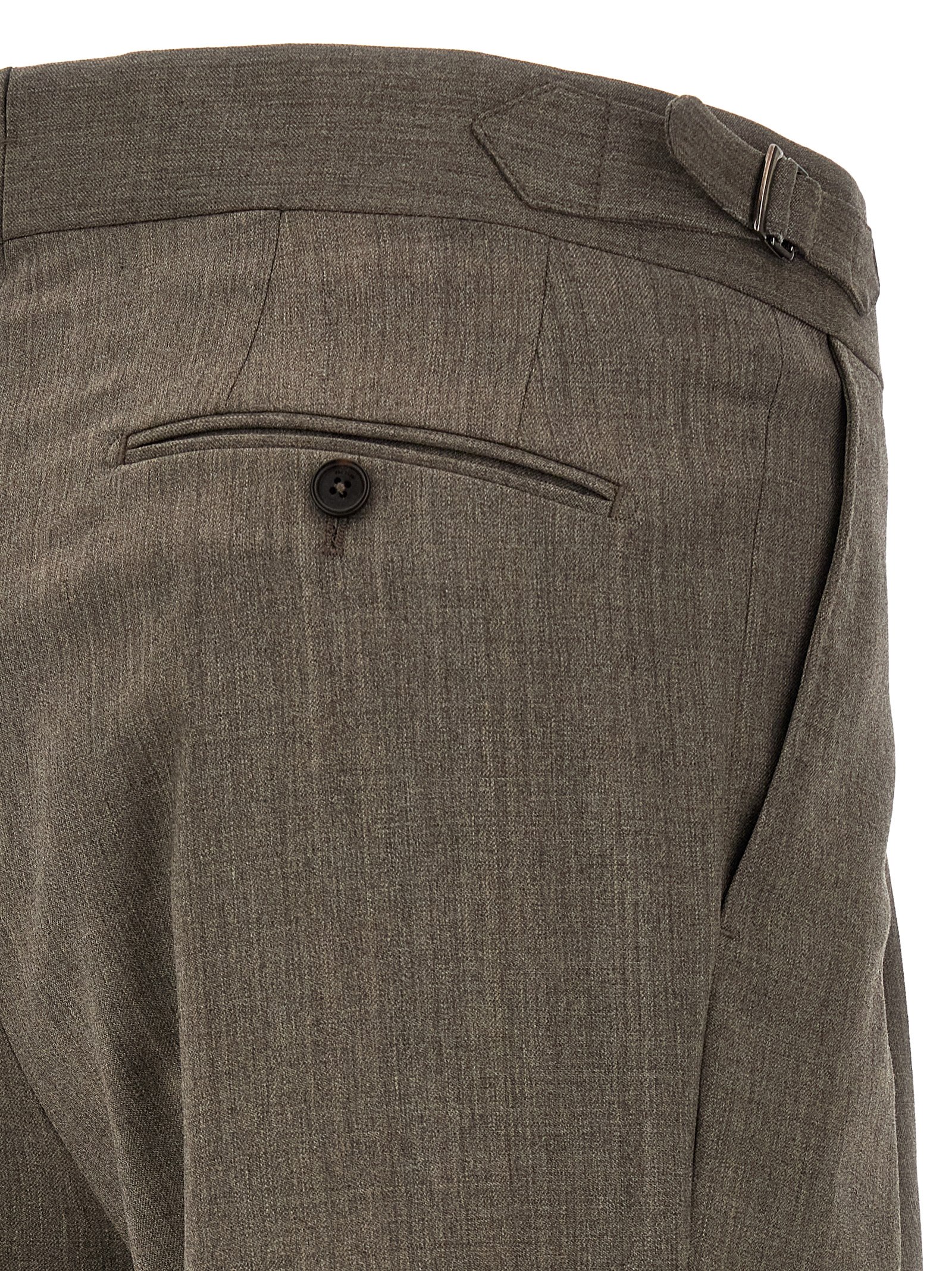 Brown Wool Dress Pants
