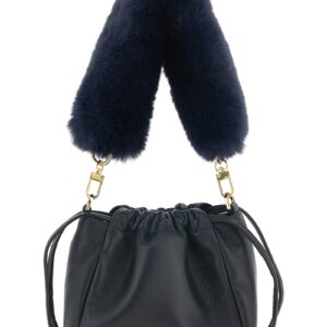 Blue Lambskin Shoulder Bag