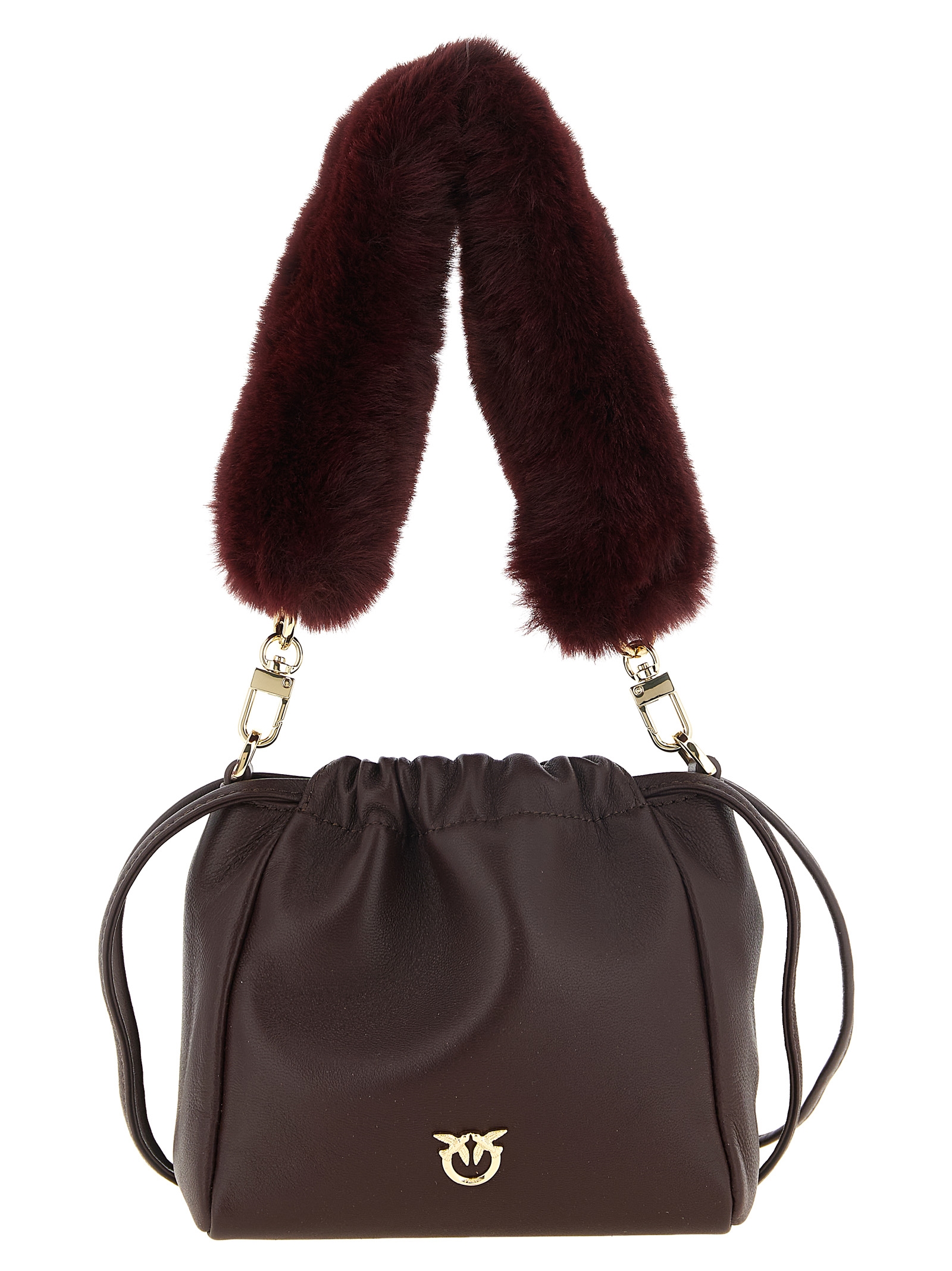 Bordeaux Lambskin Shoulder Bag