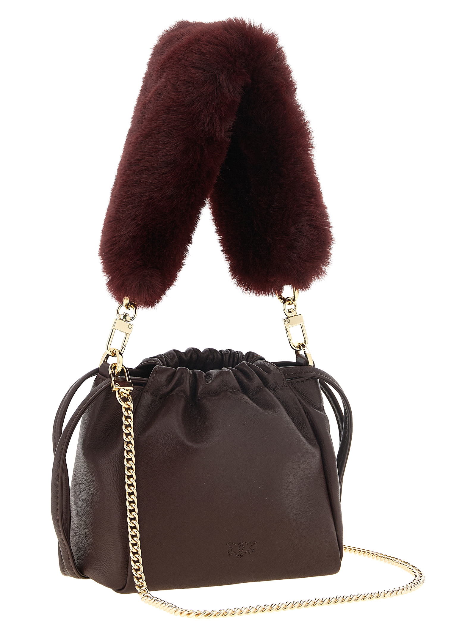 Bordeaux Lambskin Shoulder Bag