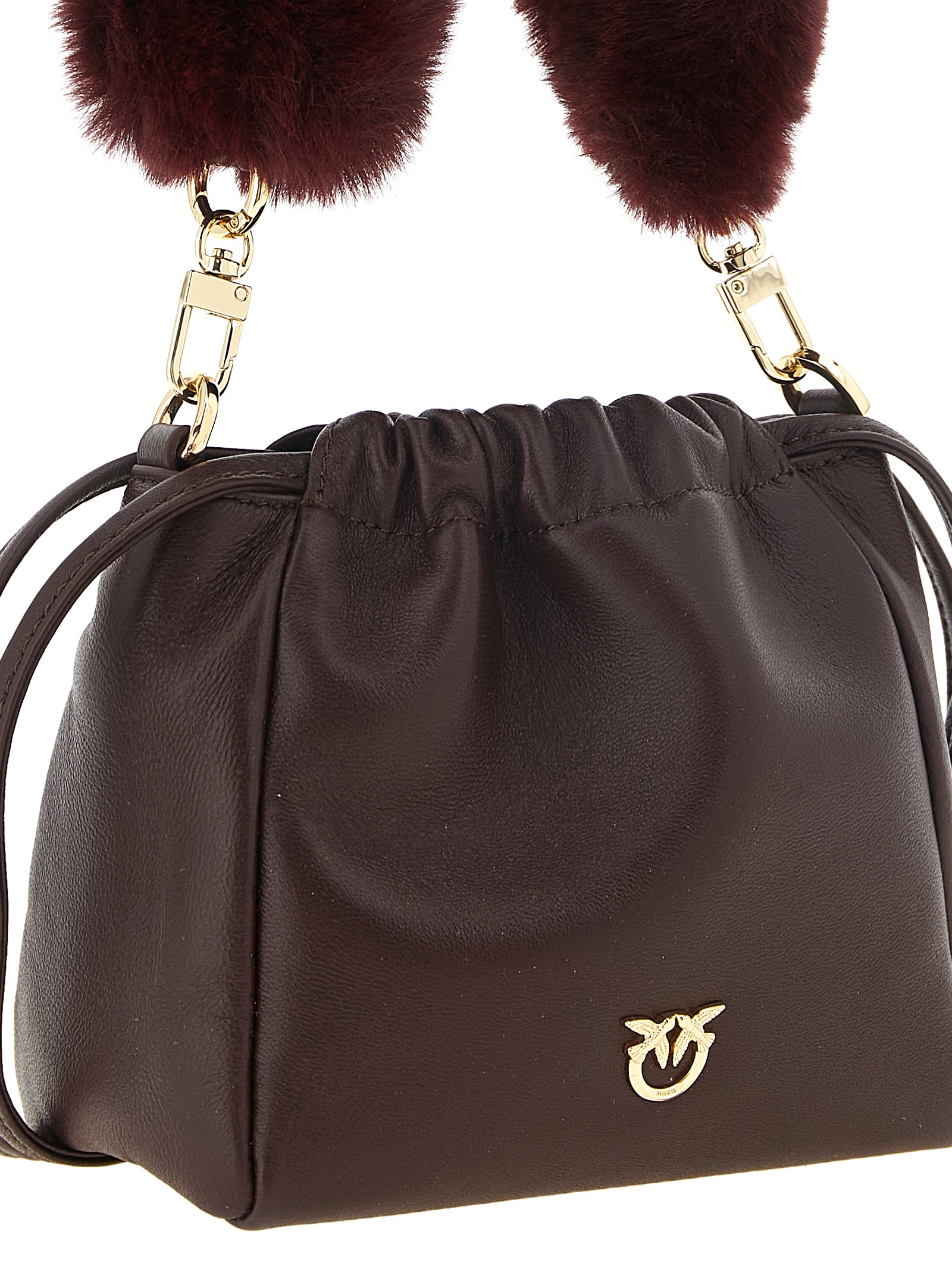 Bordeaux Lambskin Shoulder Bag