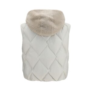 Gray Polyester Sleeveless Jacket