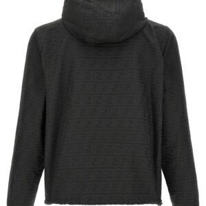 Black Polyester Shell Jacket