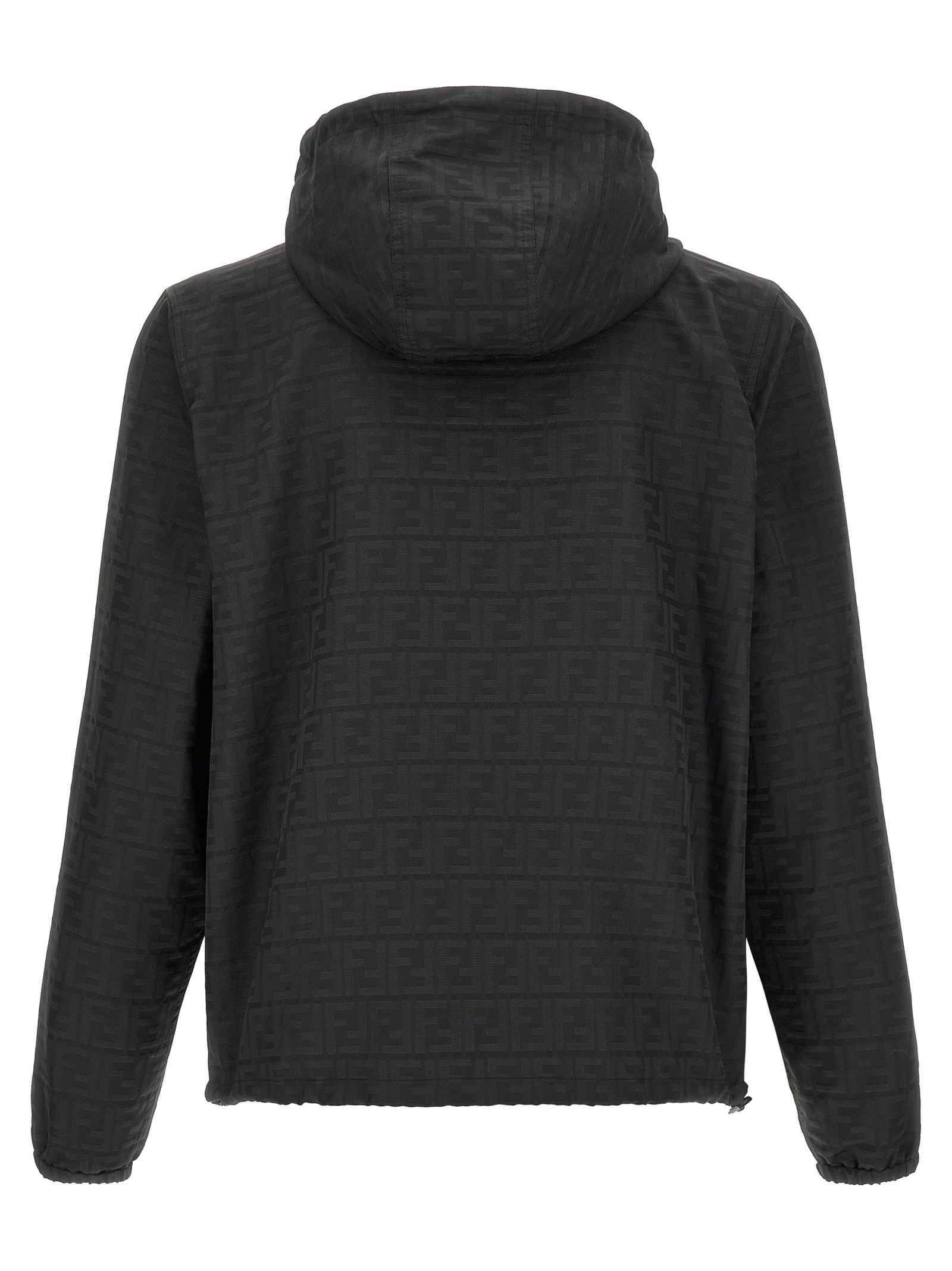 Black Polyester Shell Jacket