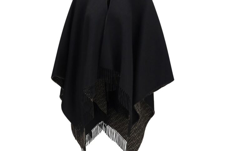 Black Cotton Midi Skirt
