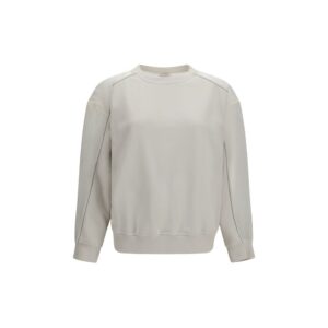 White Cotton Sweatshirt
