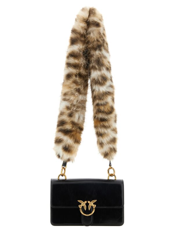 Black Calfskin Shoulder Bag