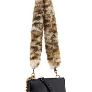 Black Calfskin Shoulder Bag