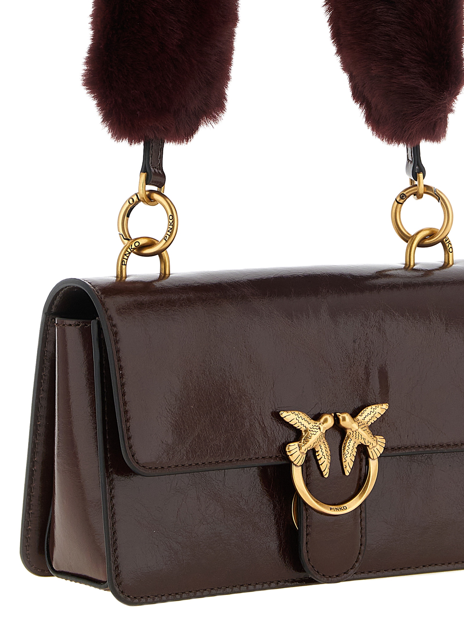 Bordeaux Calfskin Shoulder Bag