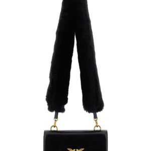 Black Calfskin Shoulder Bag