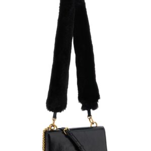 Black Calfskin Shoulder Bag