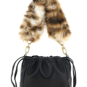 Black Lambskin Shoulder Bag