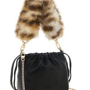 Black Lambskin Shoulder Bag