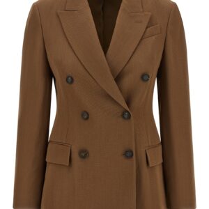 Brown Virgin Wool Blazer