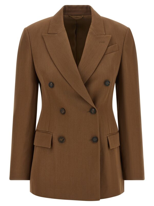 Brown Virgin Wool Blazer