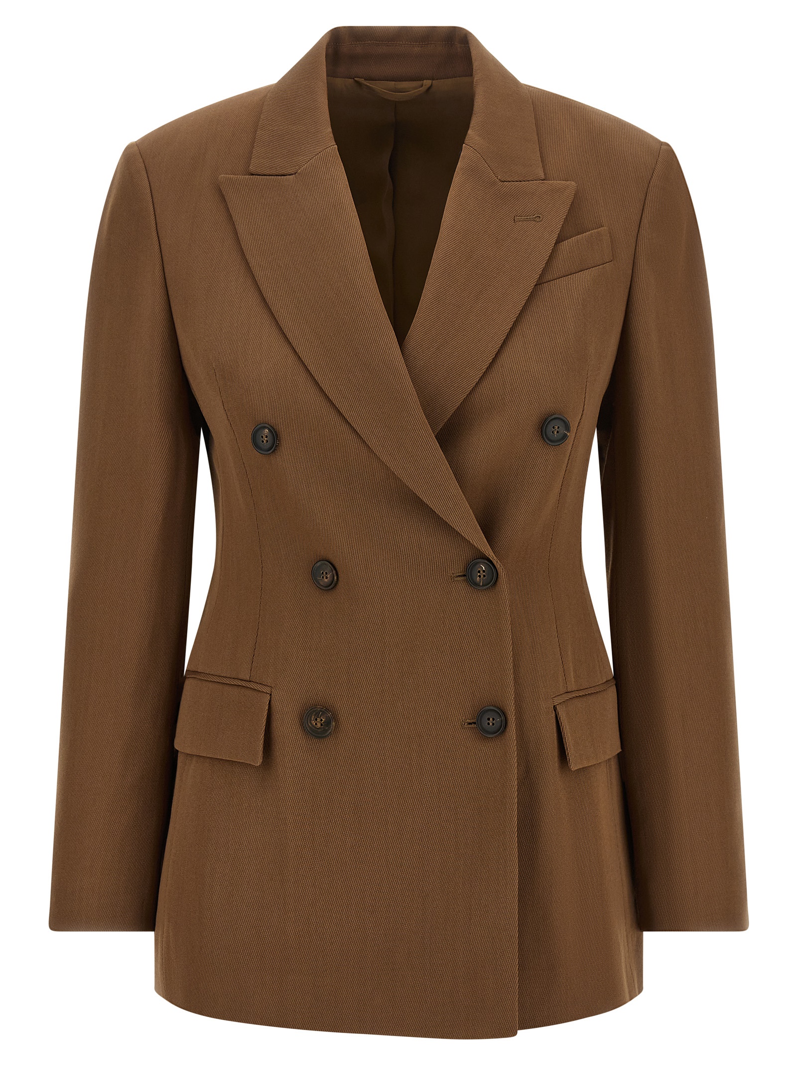 Brown Virgin Wool Blazer