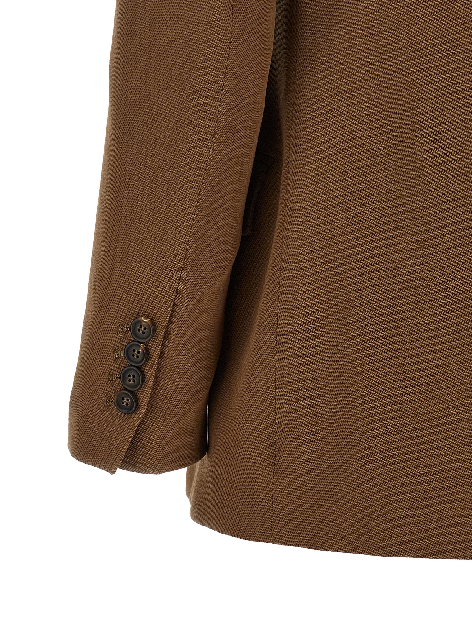 Brown Virgin Wool Blazer