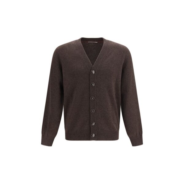 Brown Cashmere Cardigan