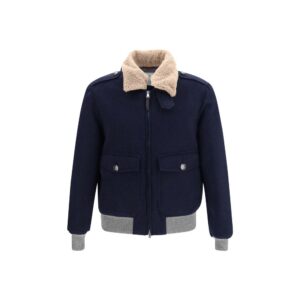 Blue Cashmere Full Length Jacket