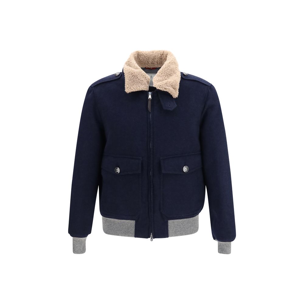 Blue Cashmere Full Length Jacket