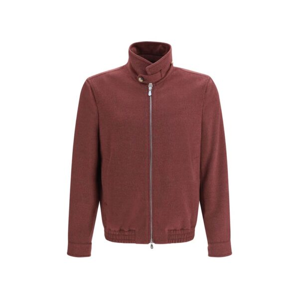 Bordeaux Wool Oves Aries Full-Length Jacket