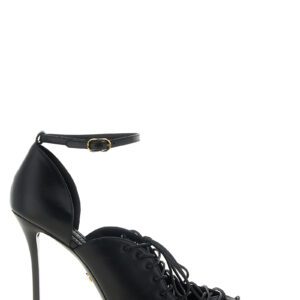 Black Calfskin High Heel Pumps
