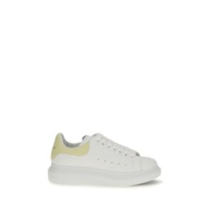White Calf Leather Bos Taurus Chunky Sneakers