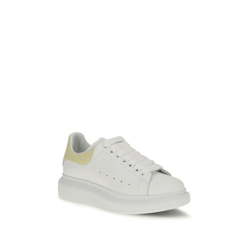 White Calf Leather Bos Taurus Chunky Sneakers