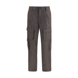 Brown Wool Oves Aries Cargo Pants