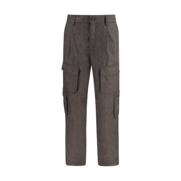Brown Wool Oves Aries Cargo Pants