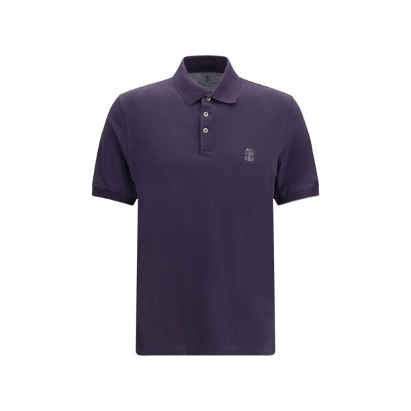Purple Cotton Polo Shirt