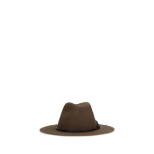 Brown Eco Fabric Fedora