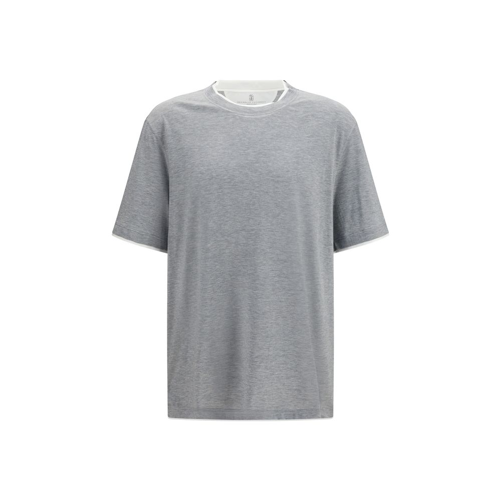 Gray Cotton T Shirt