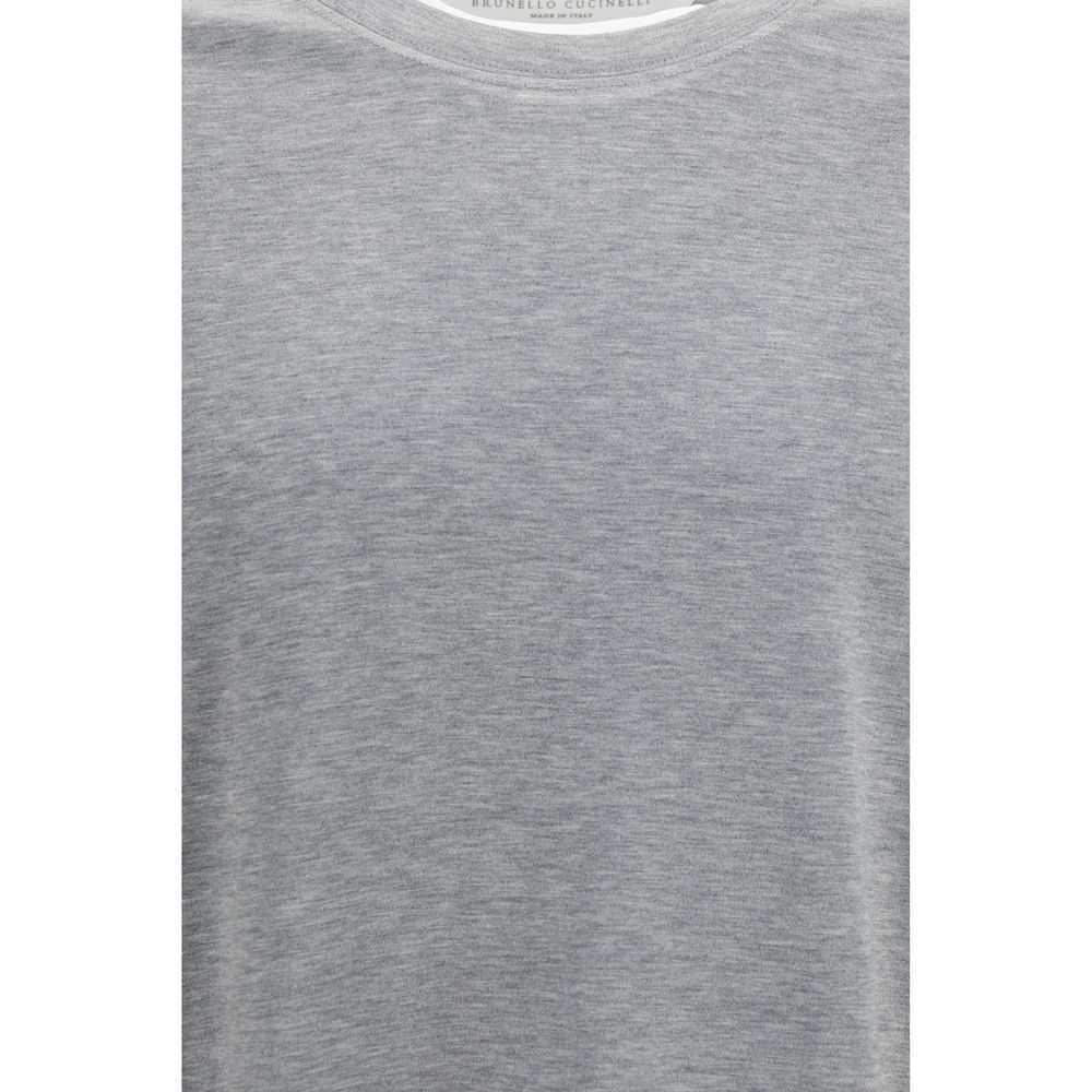 Gray Cotton T Shirt