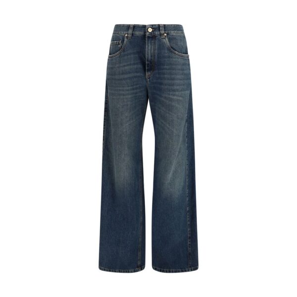 Blue Cotton Jeans Denim