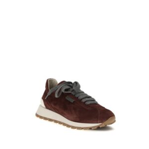 Bordeaux Calf Leather Bos Taurus Athletic Sneakers