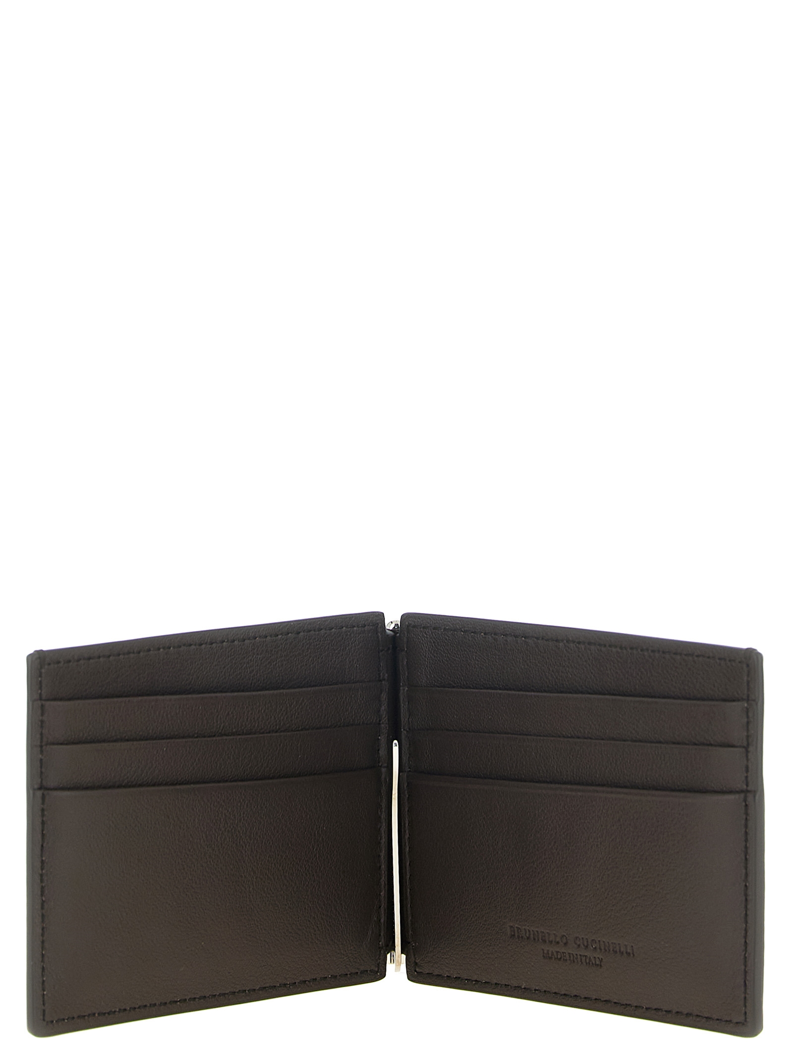 Brown Calfskin Money Clip