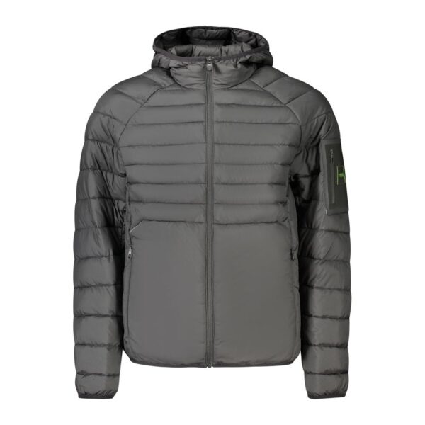 Black Polyester Men’s Jacket
