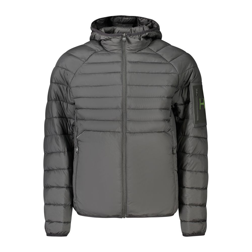 Black Polyester Men’s Jacket