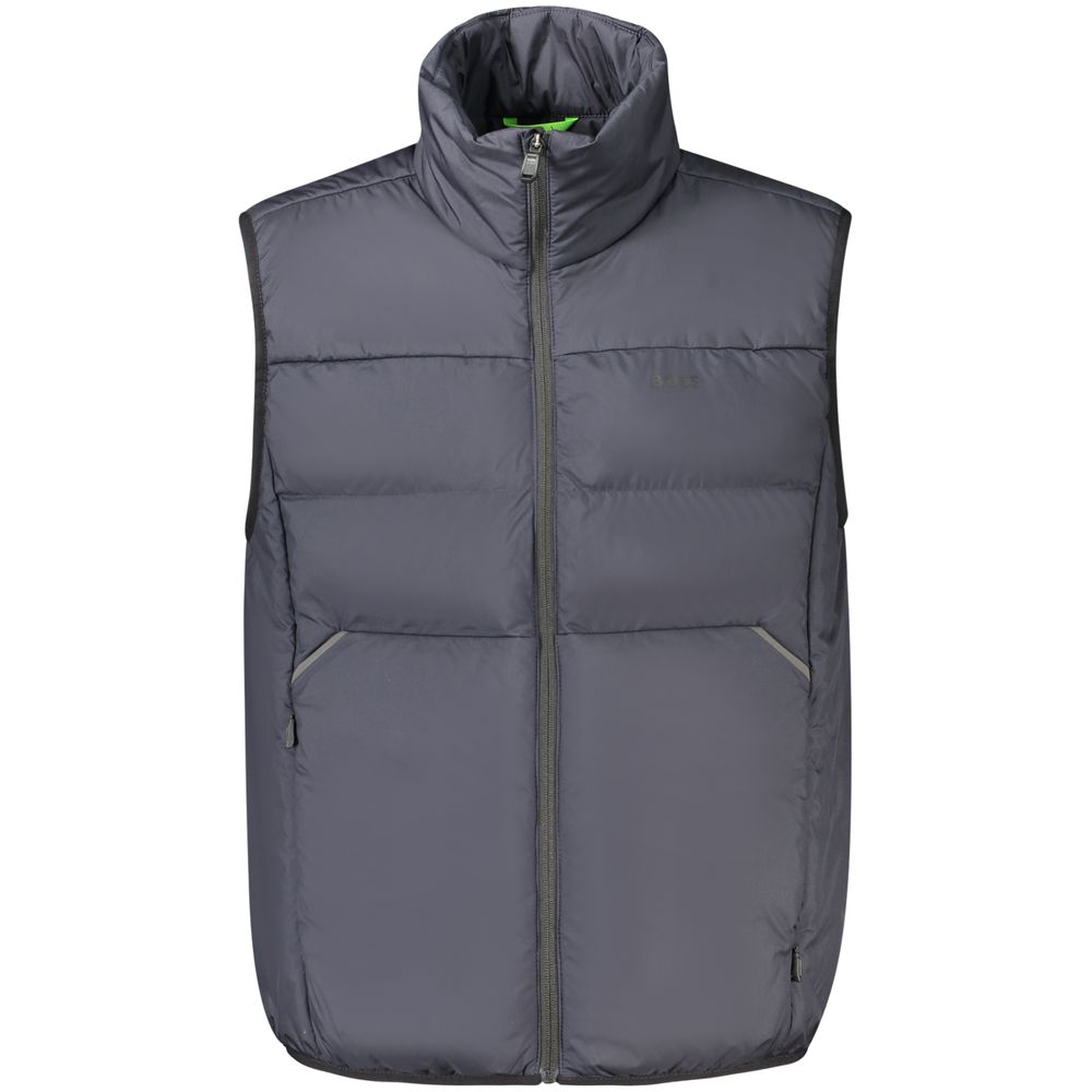 Blue Polyester Men’s Vest