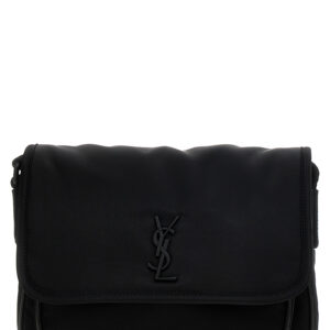 Black Polyamide Crossbody Bag