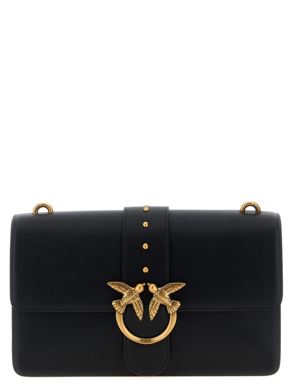 Black Goatskin Crossbody Bag